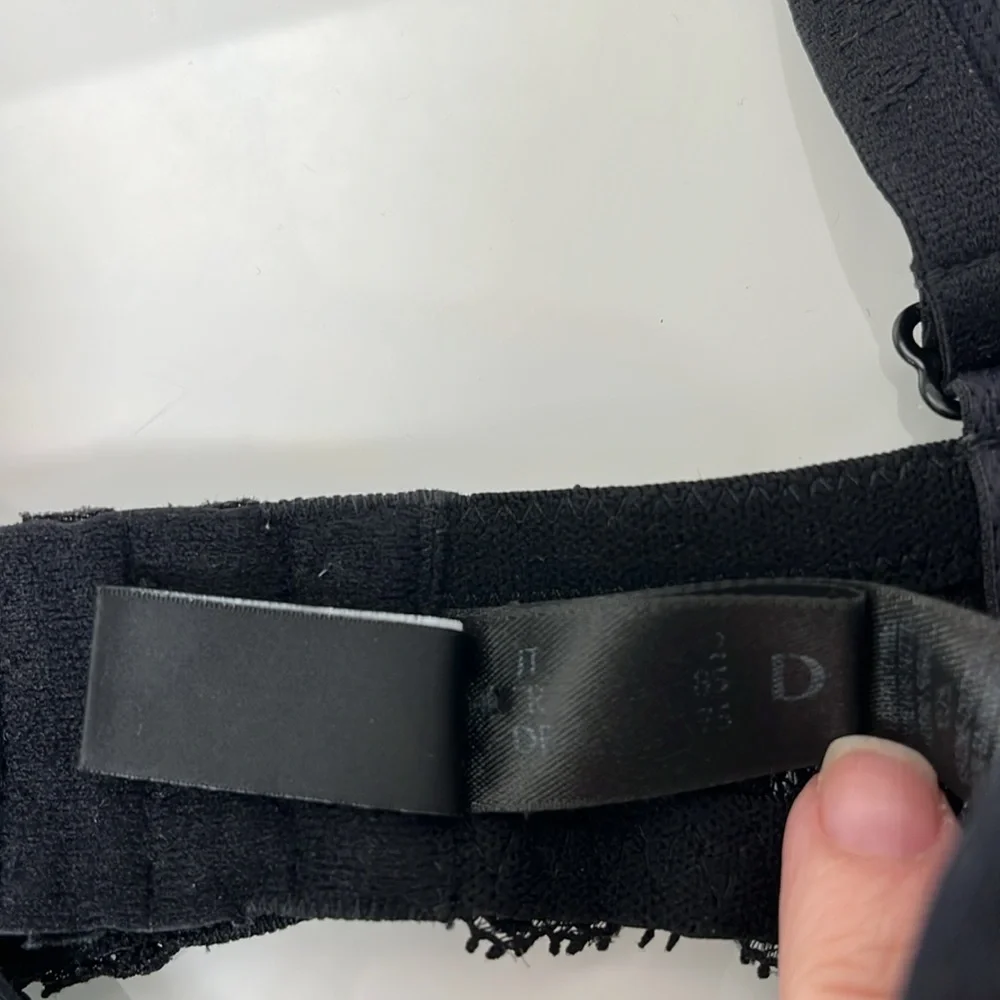 La Perla SOUPLE Black cotton push-up bra 34D - Picture 5 of 9